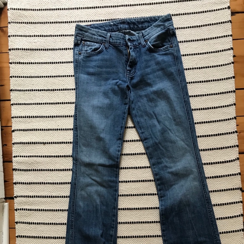 7 For All Mankind “A” pocket Flare Jean